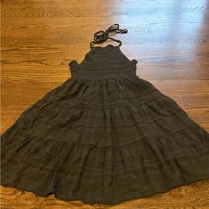 American Eagle Outfitters Black Halter Dress
